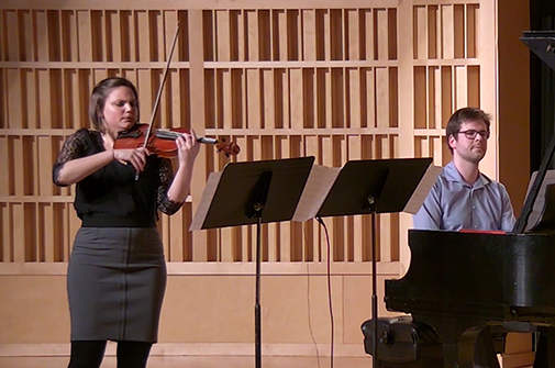 Aether Eos premieres Last Light for violin and piano.