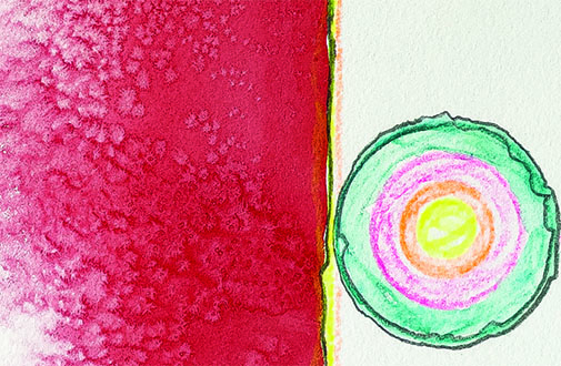Abstract artwork by Gwenna Merriman.